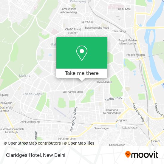 Claridges Hotel map