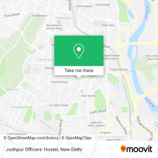 Jodhpur Officers' Hostel map