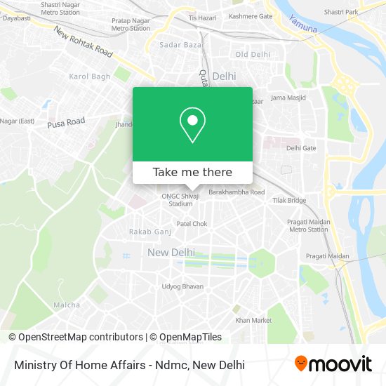 Ministry Of Home Affairs - Ndmc map