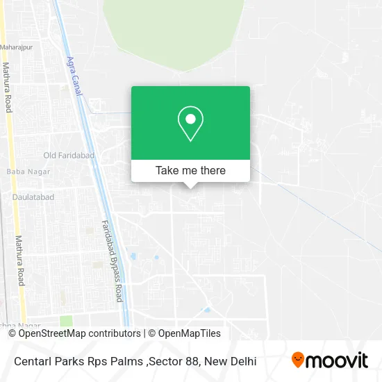 Centarl Parks  Rps Palms ,Sector 88 map