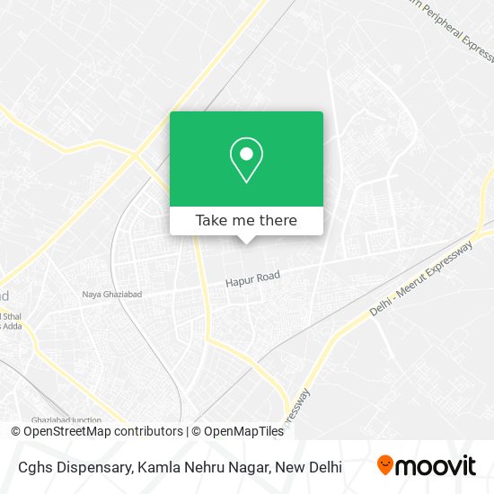 Cghs Dispensary, Kamla Nehru Nagar map