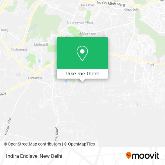 Indira Enclave map