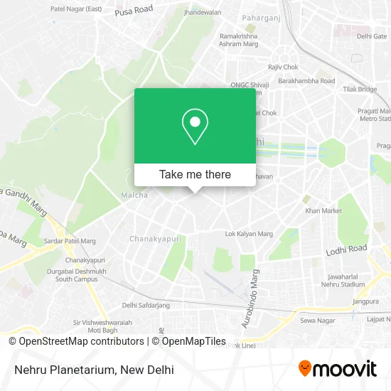 Nehru Planetarium map