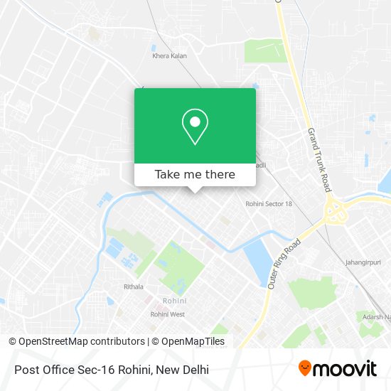 Post Office Sec-16 Rohini map