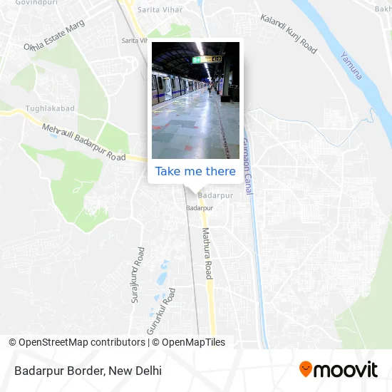 Badarpur Border map