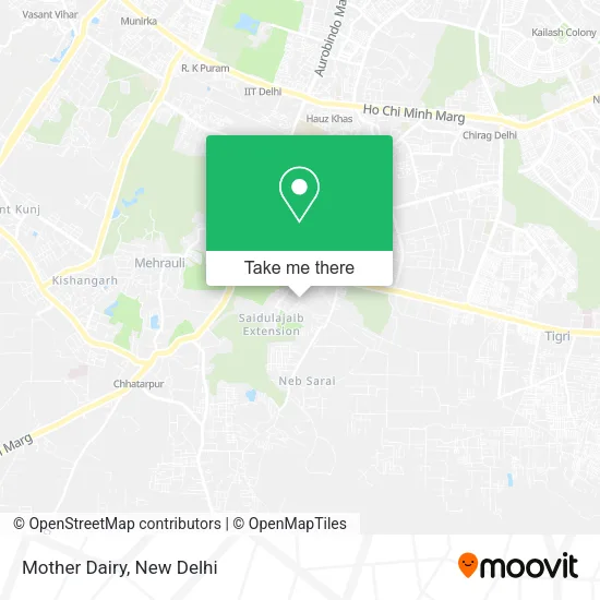 Mother Dairy map