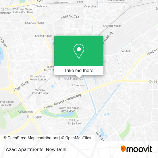 Azad Apartments map