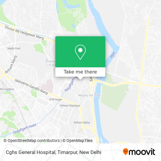 Cghs General Hospital, Timarpur map