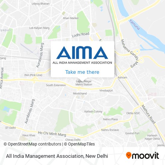 All India Management Association map