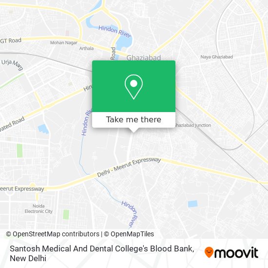 Santosh Medical And Dental College's Blood Bank map