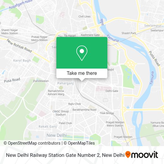 New Delhi Railway Station Gate Number 2 map