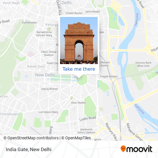 India Gate map