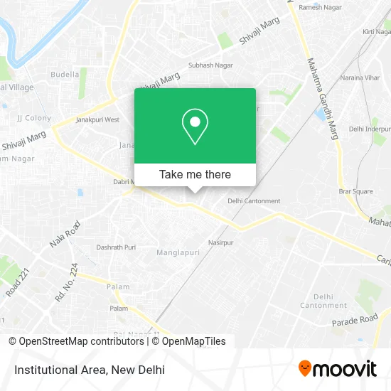 Institutional Area map