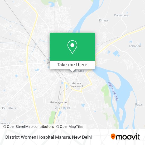 District Women Hospital Mahura map