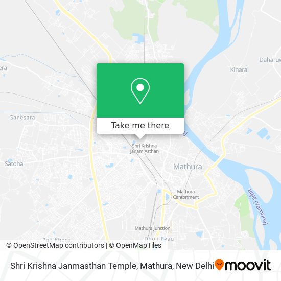 Shri Krishna Janmasthan Temple, Mathura map