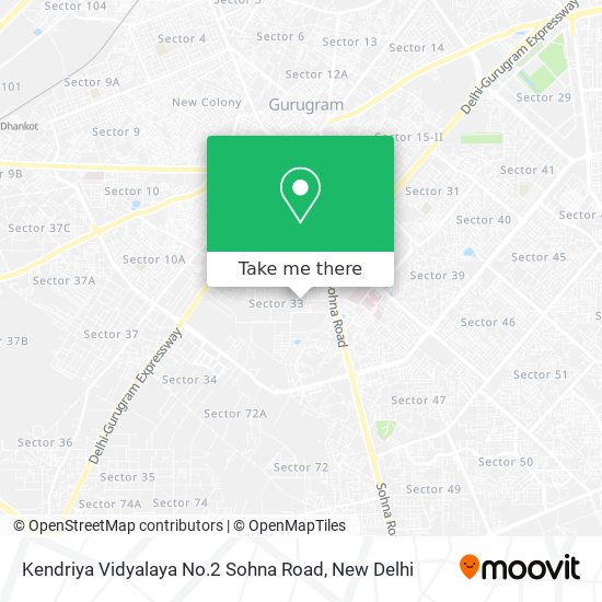Kendriya Vidyalaya No.2 Sohna Road map