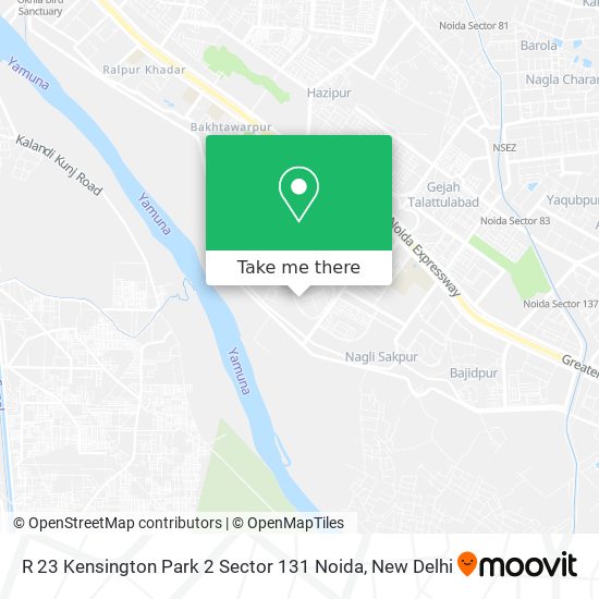 R 23 Kensington Park 2 Sector 131 Noida map