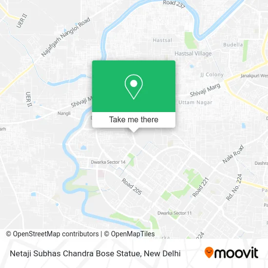 Netaji Subhas Chandra Bose Statue map