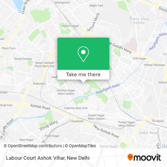 Labour Court Ashok Vihar map