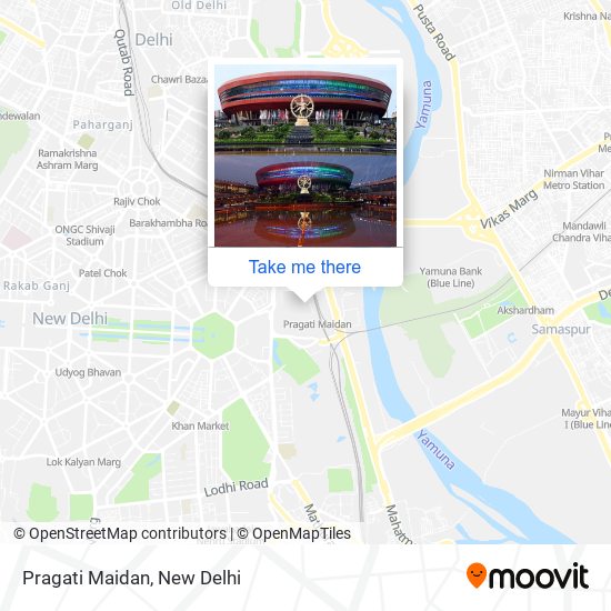 Pragati Maidan map