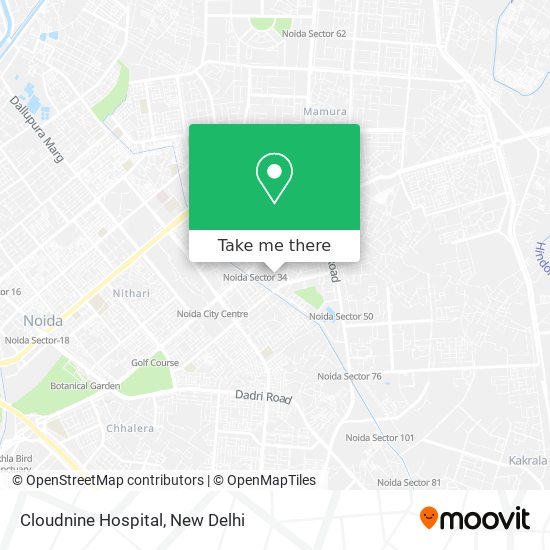 Cloudnine Hospital map