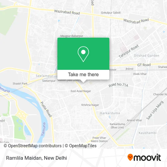 Ramlila Maidan map