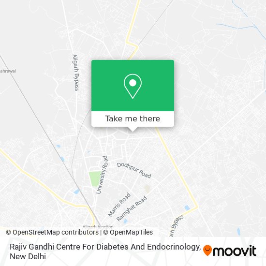 Rajiv Gandhi Centre For Diabetes And Endocrinology map