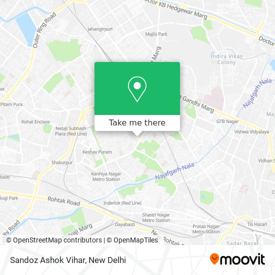 Sandoz Ashok Vihar map