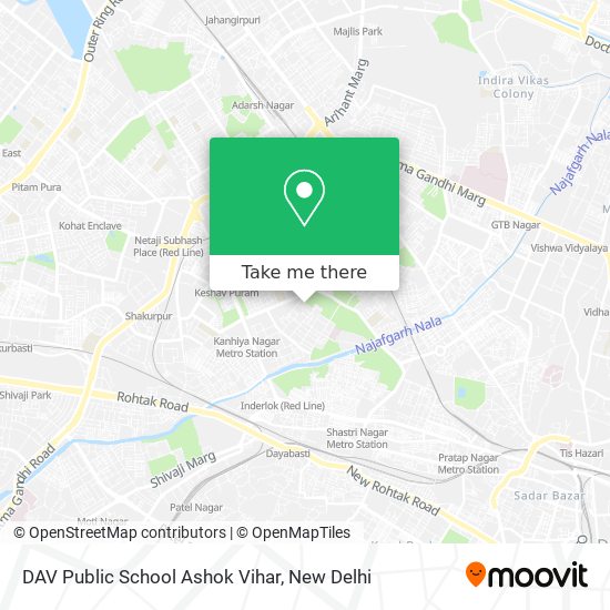 DAV Public School Ashok Vihar map