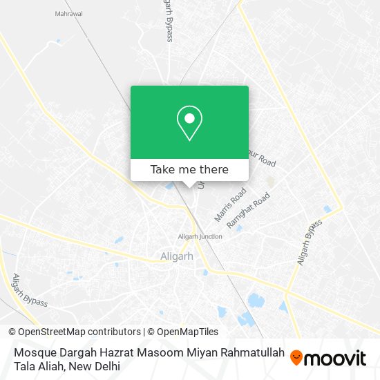 Mosque Dargah Hazrat Masoom Miyan Rahmatullah Tala Aliah map