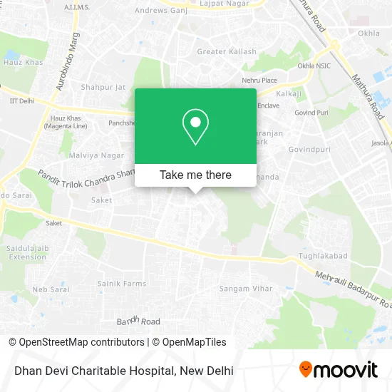 Dhan Devi Charitable Hospital map