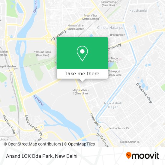 Anand LOK Dda Park map