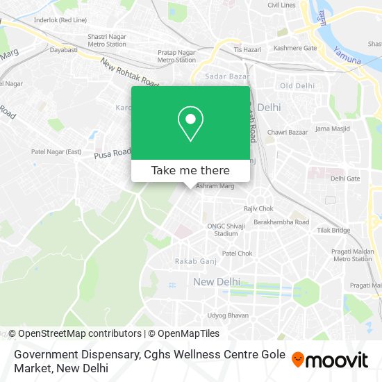 Government Dispensary, Cghs Wellness Centre Gole Market map