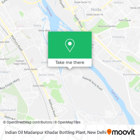 Indian Oil Madanpur Khadar Bottling Plant map