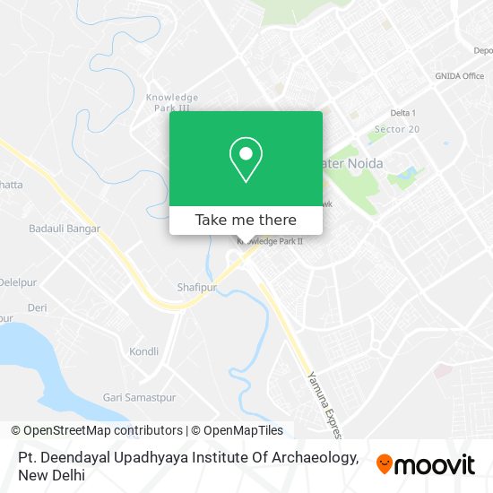 Pt. Deendayal Upadhyaya Institute Of Archaeology map