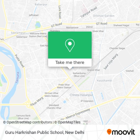 Guru Harkrishan Public School map