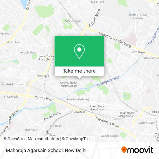 Maharaja Agarsain School map