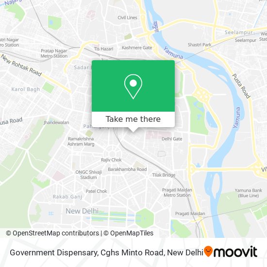 Government Dispensary, Cghs Minto Road map