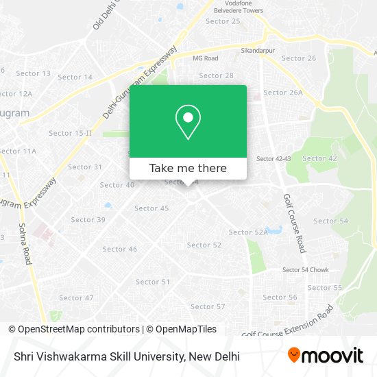 Shri Vishwakarma Skill University map