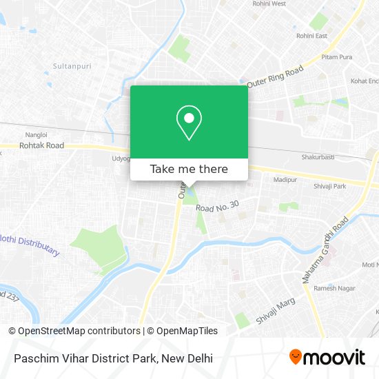 Paschim Vihar District Park map