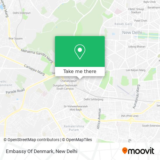 How To Get To Embassy Of Denmark In Delhi By Bus, Metro Or Train?
