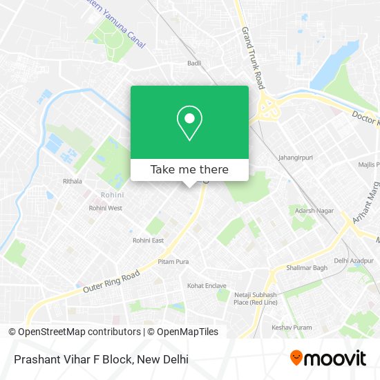 Prashant Vihar F Block map