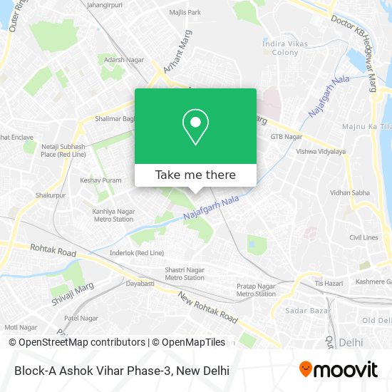 Block-A Ashok Vihar Phase-3 map