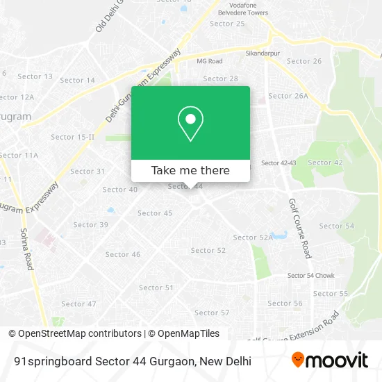 91springboard Sector 44 Gurgaon map