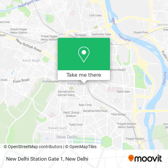 New Delhi Station Gate 1 map