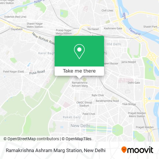 Ramakrishna Ashram Marg Station map