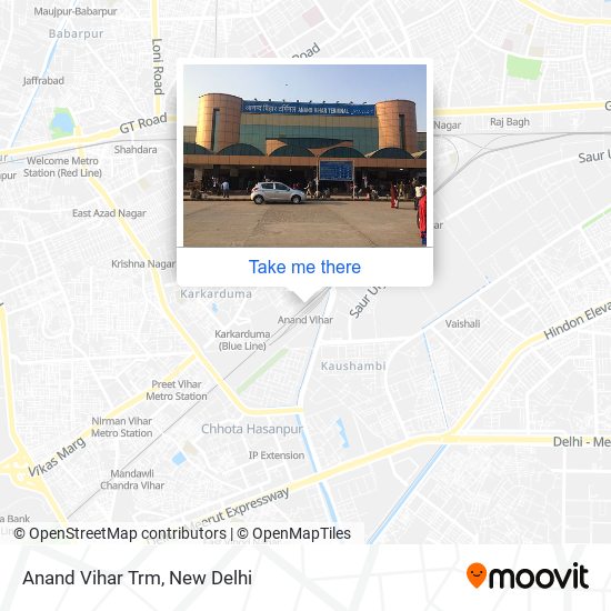 Anand Vihar Trm map