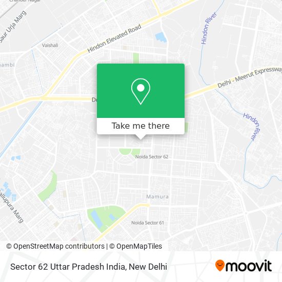 Sector 62 Uttar Pradesh India map