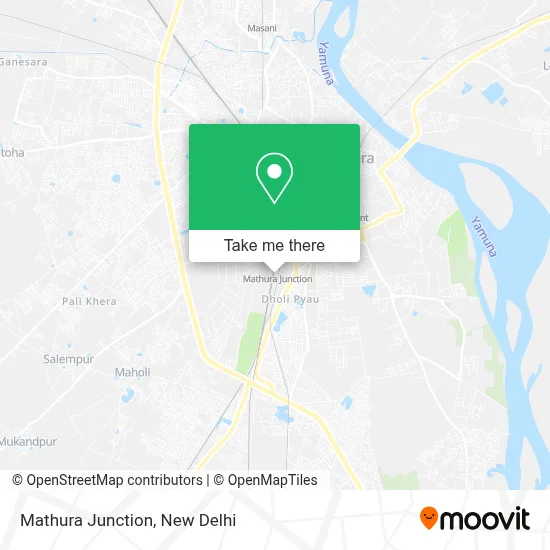 Mathura Jn map