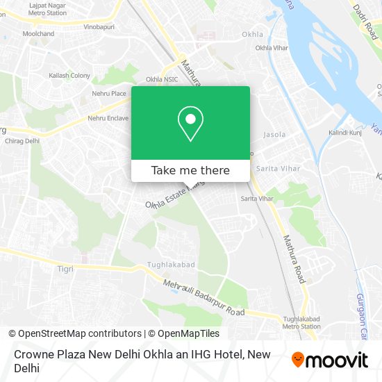 Crowne Plaza New Delhi Okhla an IHG Hotel map